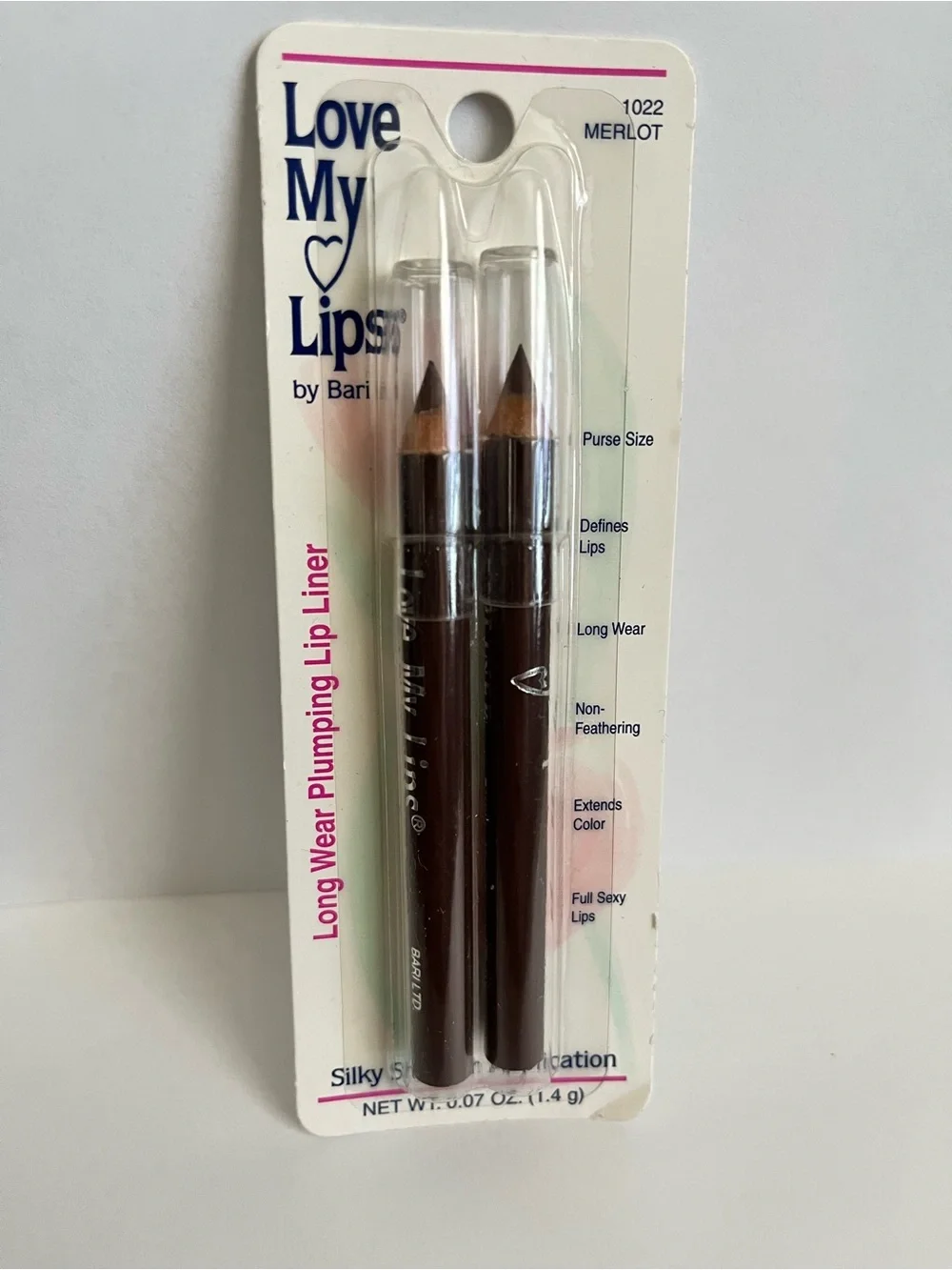 Love My Lips by Bari Long Wearing Plumping Lip Liner Pencil Merlot 1022
